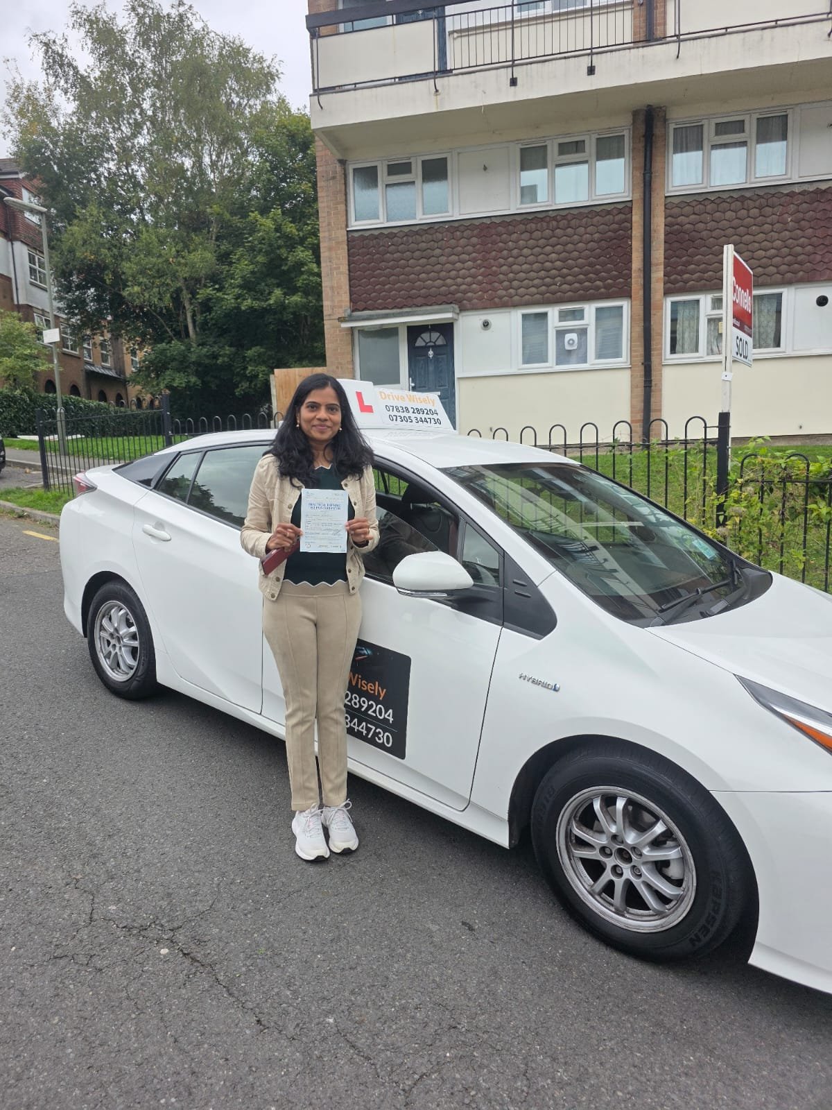 Drive Wisely student during a lesson in Redhill, scene 3